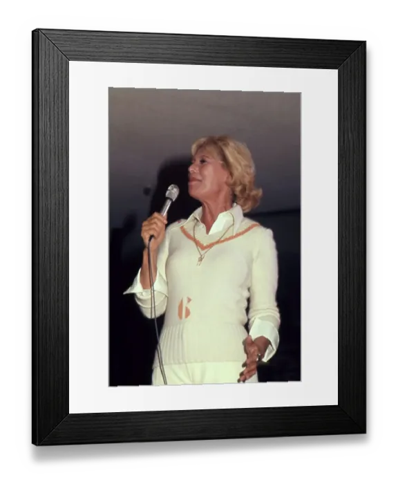 Framed Print : Dinah Shore Performing Framed Print : Dinah Shore Performing