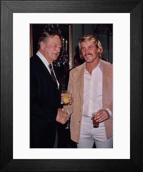 Framed Print : John Wayne & Nick Nolte Framed Print : John Wayne & Nick Nolte