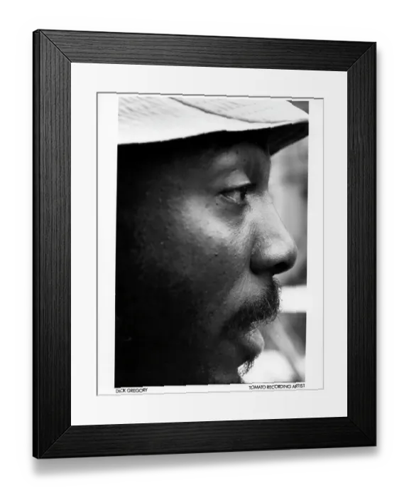 Framed Print : Dick Gregory Portrait Framed Print : Dick Gregory Portrait