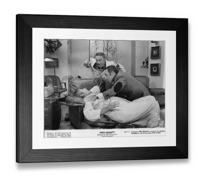 Framed Print : High Anxiety Film Still Framed Print : High Anxiety Film Still