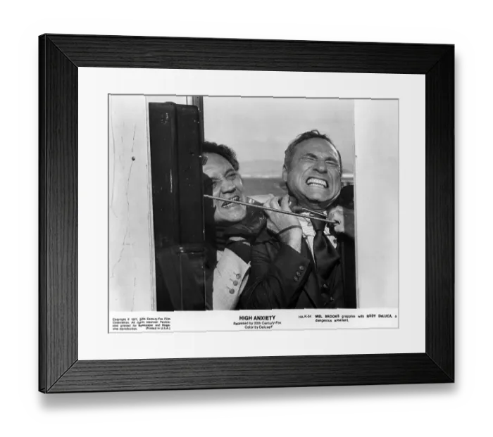 Framed Print : High Anxiety Film Still Framed Print : High Anxiety Film Still