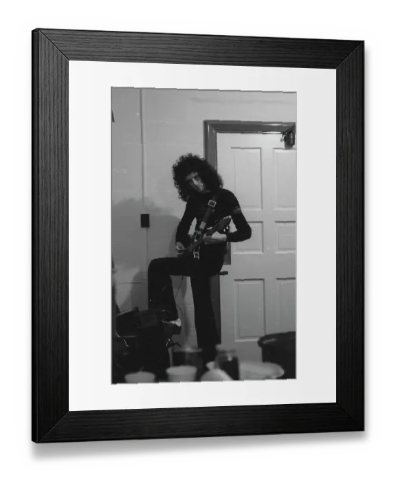 Framed Print : Brian May. Guitarist Brian May of British rock band Queen, circa 1977 Framed Print : Brian May. Guitarist Brian May of British rock band Queen, circa 1977