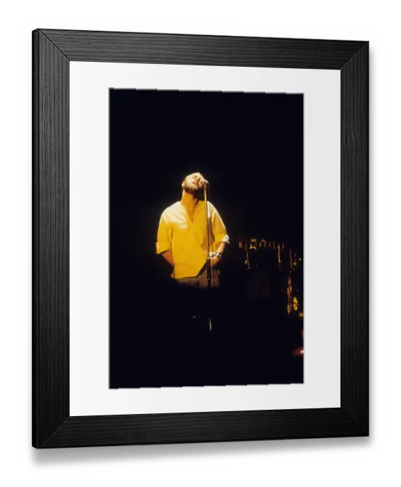 Framed Print : Phil Collins Singing In Genesis Framed Print : Phil Collins Singing In Genesis