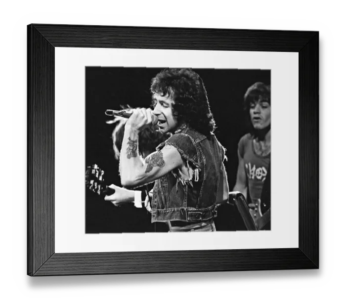 Framed Print : Bon Scott Of AC / DC Framed Print : Bon Scott Of AC / DC