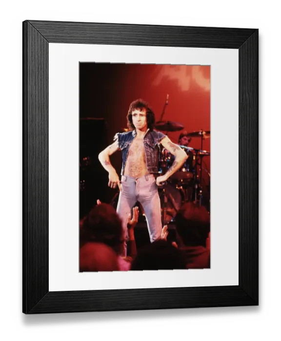 Framed Print : Bon Scott of AC / DC Framed Print : Bon Scott of AC / DC
