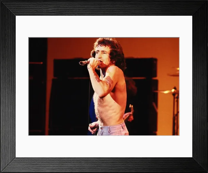 Framed Print : Bon Scott Of AC / DC Framed Print : Bon Scott Of AC / DC