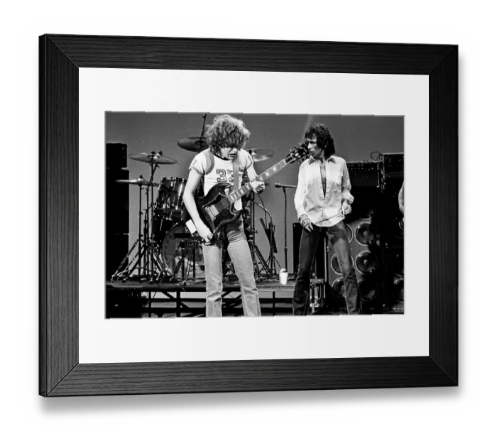 Framed Print : AC / DC Rehearses For Gig Framed Print : AC / DC Rehearses For Gig