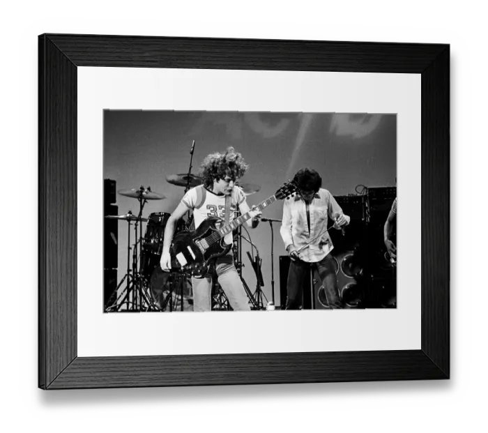 Framed Print : AC / DC Rehearses For Gig Framed Print : AC / DC Rehearses For Gig