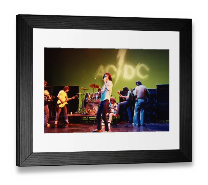 Framed Print : AC / DC Rehearses For Gig Framed Print : AC / DC Rehearses For Gig