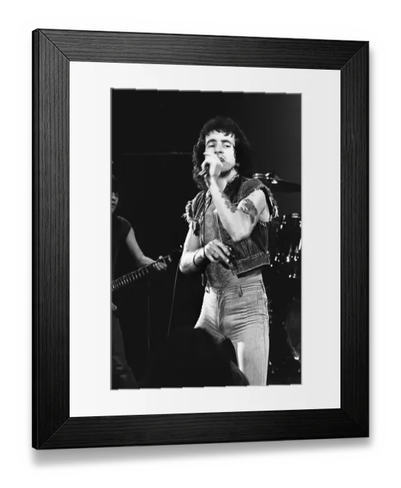 Framed Print : Bon Scott Of AC / DC Framed Print : Bon Scott Of AC / DC