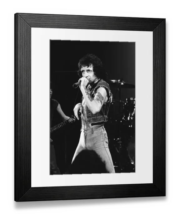 Framed Print : Bon Scott Of AC / DC