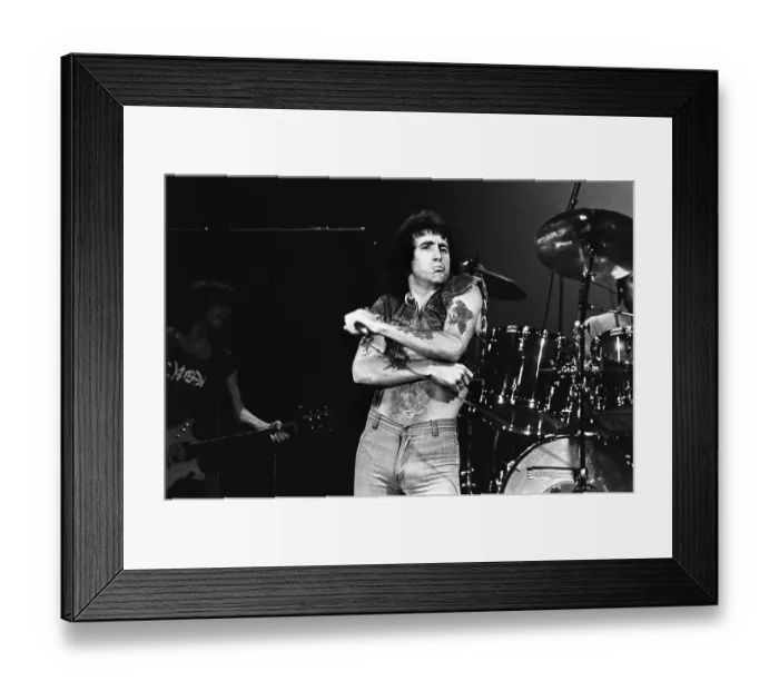 Framed Print : Bon Scott Of AC / DC Framed Print : Bon Scott Of AC / DC