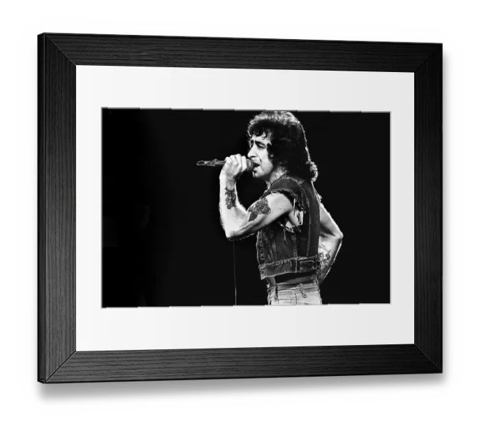 Framed Print : Bon Scott Of AC / DC Framed Print : Bon Scott Of AC / DC