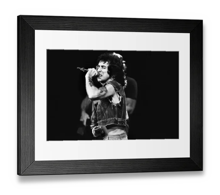 Framed Print : Bon Scott Of AC / DC Framed Print : Bon Scott Of AC / DC