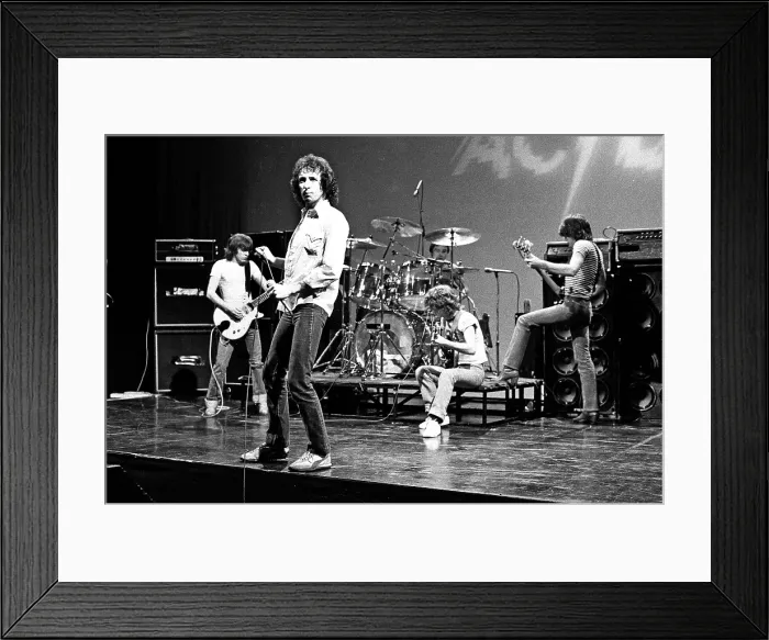 Framed Print : AC / DC Rehearses For Gig Framed Print : AC / DC Rehearses For Gig