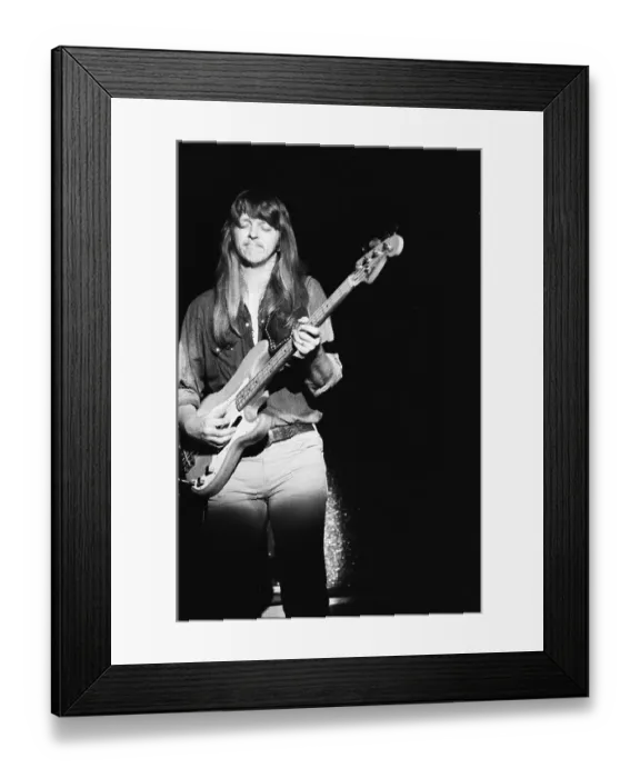 Framed Print : Tommy Caldwell, bass player for the Marshall Tucker Band
