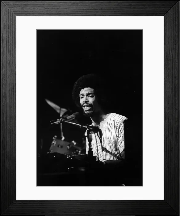 Framed Print : Gil Scott-Heron Performing Framed Print : Gil Scott-Heron Performing