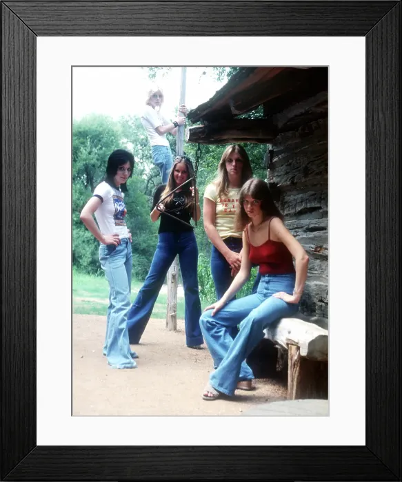 Framed Print : Rock band The Runaways Framed Print : Rock band The Runaways