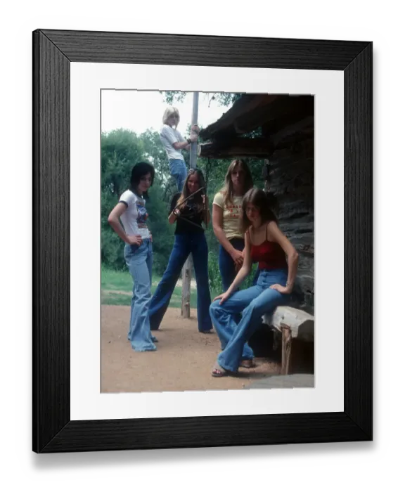 Framed Print : Rock band The Runaways Framed Print : Rock band The Runaways