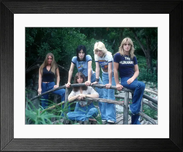 Framed Print : Rock band The Runaways Framed Print : Rock band The Runaways