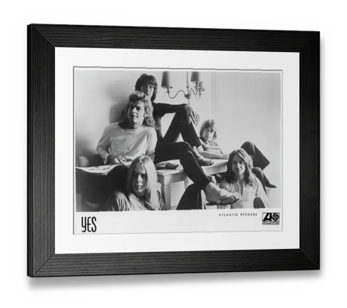 Framed Print : Rock Band Yes Portrait Framed Print : Rock Band Yes Portrait