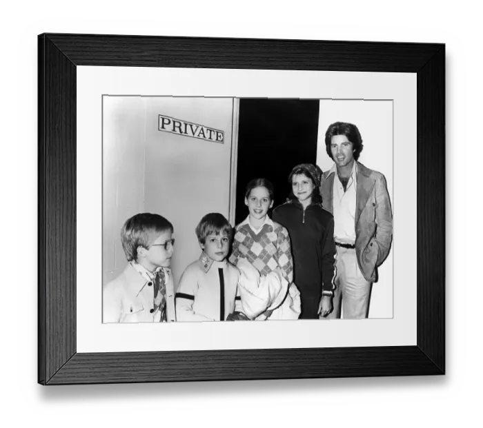 Framed Print : Nelson Family With Olympian Framed Print : Nelson Family With Olympian