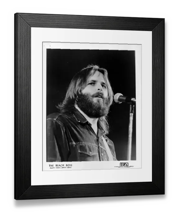 Framed Print : Carl Wilson Performing Framed Print : Carl Wilson Performing