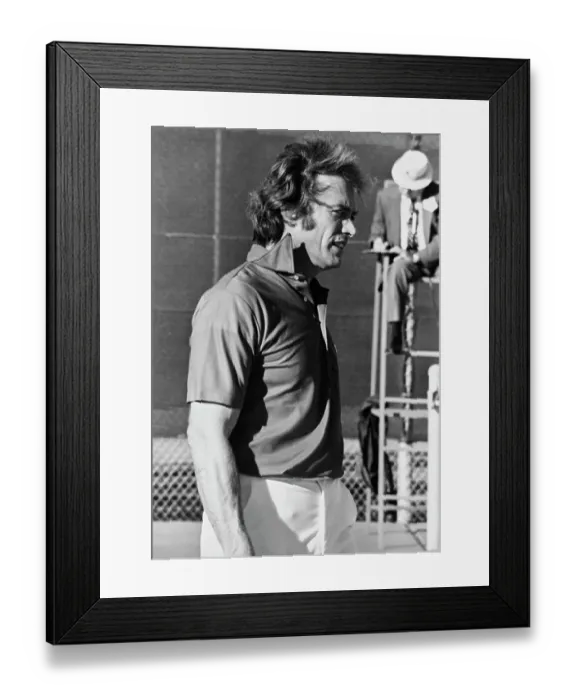 Framed Print : Clint On Court Framed Print : Clint On Court