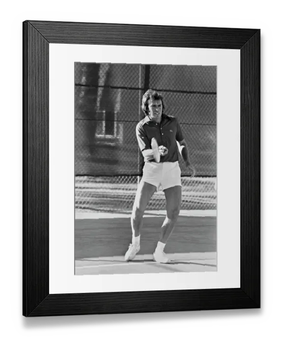 Framed Print : Clint On Court Framed Print : Clint On Court