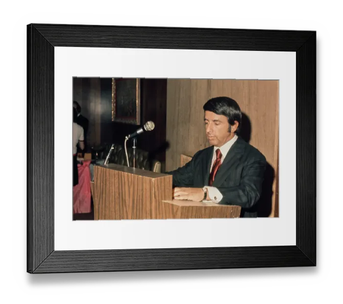 Framed Print : Norman Brokaw, American Talent Agent Framed Print : Norman Brokaw, American Talent Agent