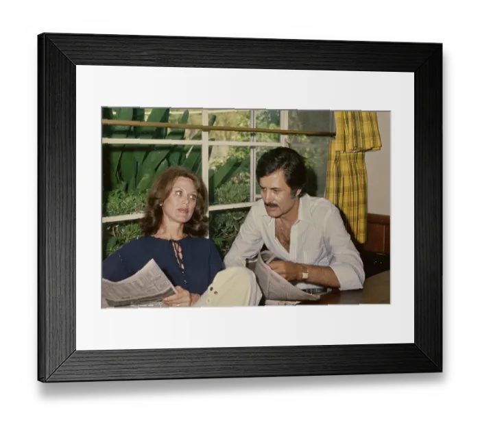 Framed Print : At Home With The Anistons