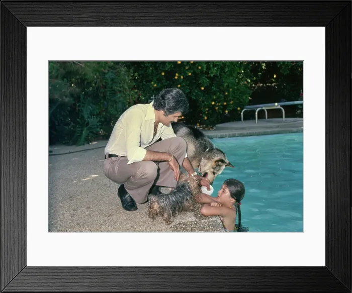 Framed Print : At Home With The Anistons