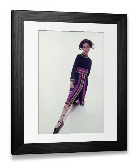 Framed Print : Seventies Fashion Shoot