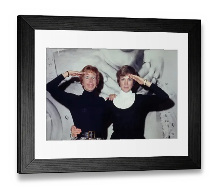 Framed Print : Carol Burnett & Julie Andrews Framed Print : Carol Burnett & Julie Andrews