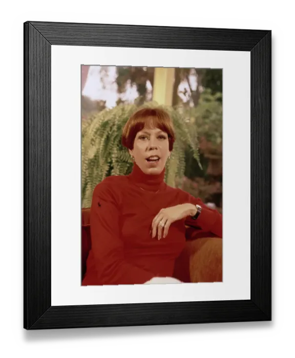 Framed Print : Carol Burnett On Good Morning America Framed Print : Carol Burnett On Good Morning America