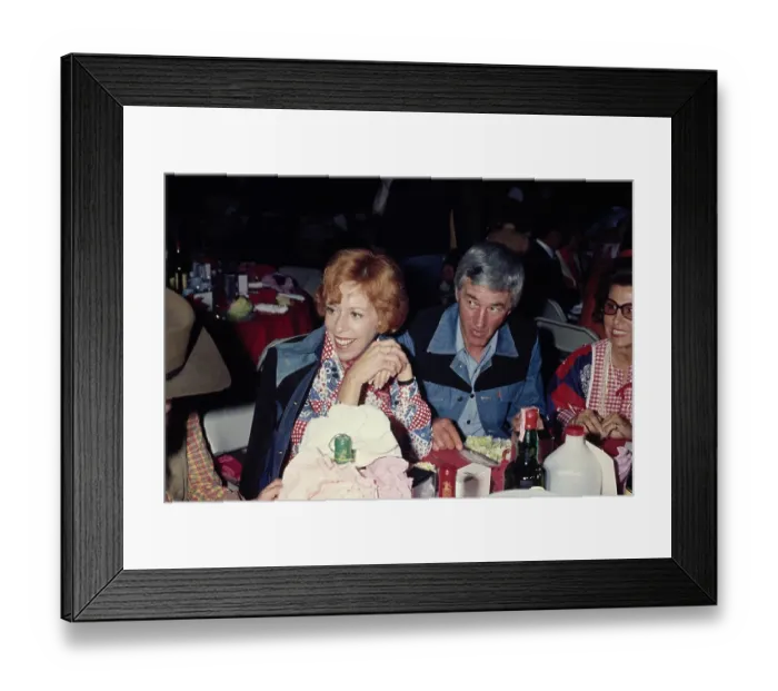 Framed Print : Carol Burnett & Joe Hamilton Framed Print : Carol Burnett & Joe Hamilton