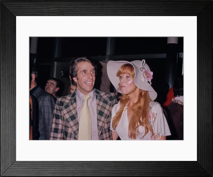 Framed Print : Henry Winkler & Nellie Bellflower Framed Print : Henry Winkler & Nellie Bellflower