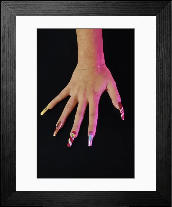 Framed Print : Disco Nails Framed Print : Disco Nails