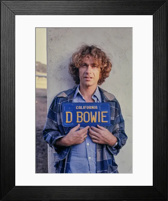 Framed Print : D. Bowie Number Plate Framed Print : D. Bowie Number Plate