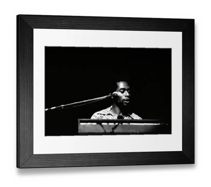 Framed Print : Gil Scott-Heron Performing (Brian Jackson in Image) Framed Print : Gil Scott-Heron Performing (Brian Jackson in Image)