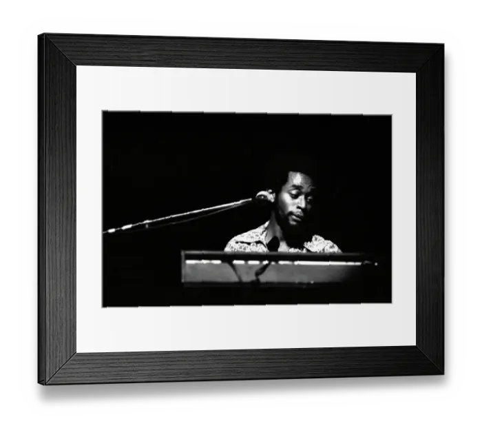 Framed Print : Gil Scott-Heron Performing (Brian Jackson in Image) Framed Print : Gil Scott-Heron Performing (Brian Jackson in Image)