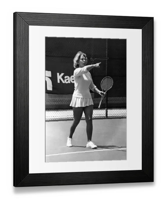 Framed Print : Dinah Shore Playing Tennis Framed Print : Dinah Shore Playing Tennis