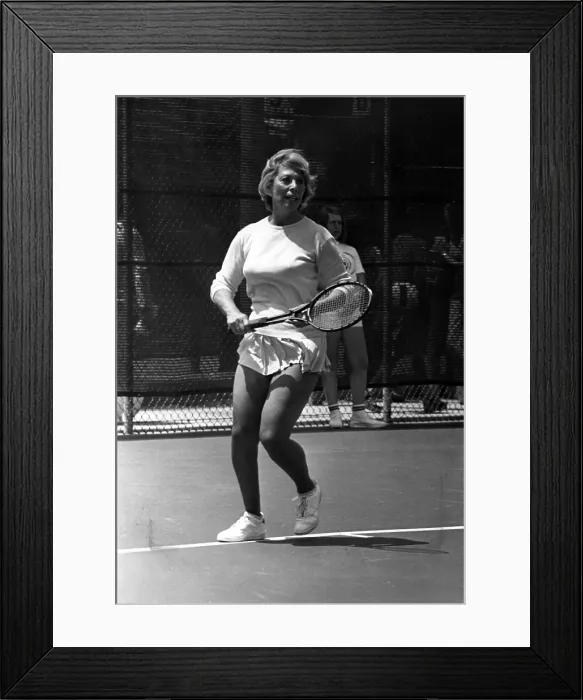Framed Print : Dinah Shore Playing Tennis Framed Print : Dinah Shore Playing Tennis