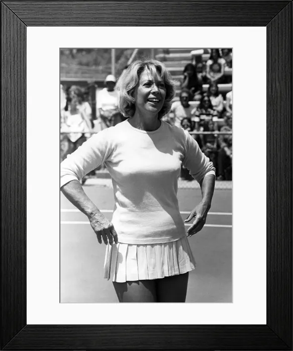 Framed Print : Dinah Shore Playing Tennis Framed Print : Dinah Shore Playing Tennis