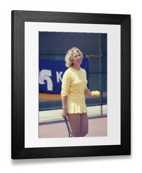 Framed Print : Dinah Shore Playing Tennis Framed Print : Dinah Shore Playing Tennis