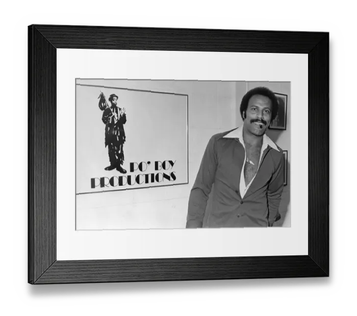 Framed Print : Fred Williamson At Po Boy Productions Framed Print : Fred Williamson At Po Boy Productions