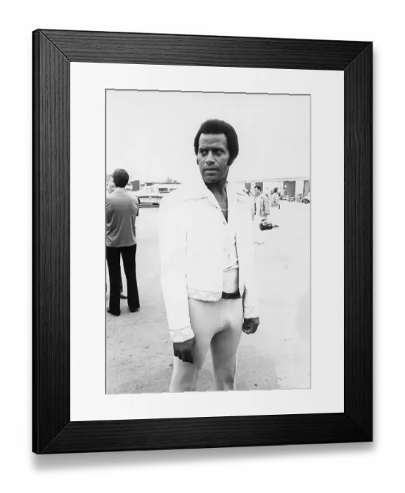 Framed Print : Fred Williamson On Set Of 3 The Hard Way Framed Print : Fred Williamson On Set Of 3 The Hard Way