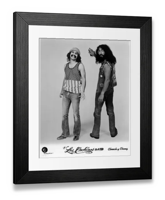 Framed Print : Cheech And Chong Los Cochinos Portrait Framed Print : Cheech And Chong Los Cochinos Portrait