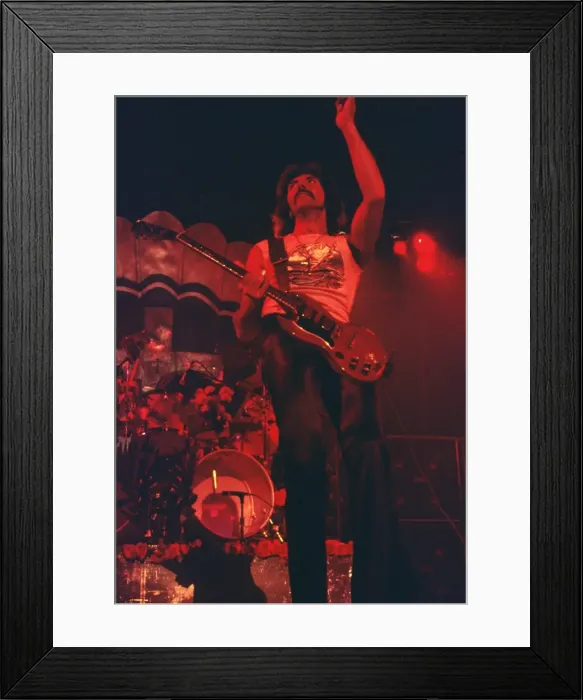Framed Print : Tony Iommi Of Black Sabbath Performing