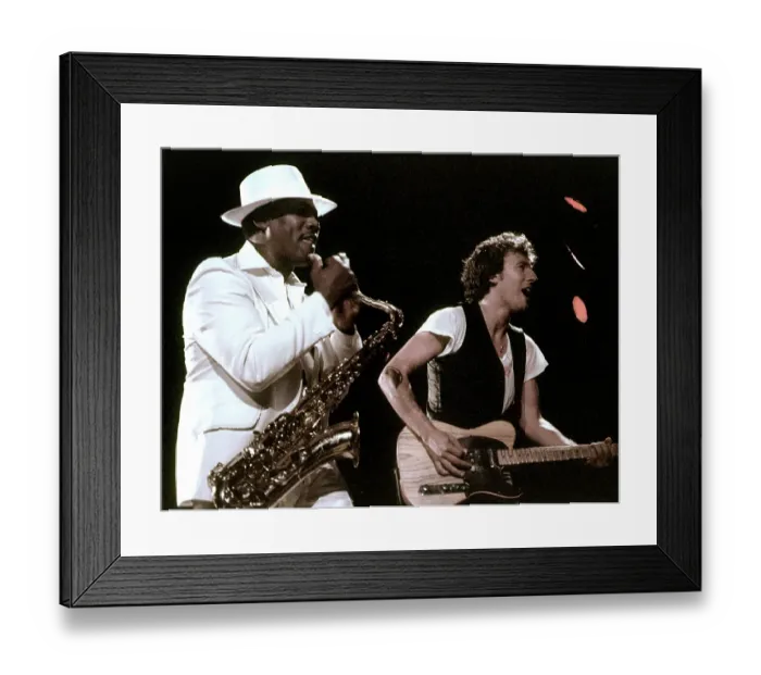Framed Print : Bruce Springsteen And Clarence Clemons Framed Print : Bruce Springsteen And Clarence Clemons